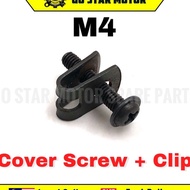 KAIII SCREW WITH CLIP FOR COVER SET SCREW CLIP COVER M4