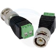 BNC RG59 Coax Screw Video Connector CCTV DVR DC Power Camera BNC Adapter Converter Wire Cable