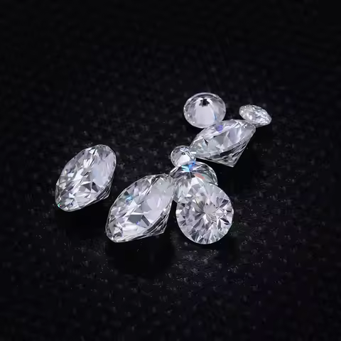 ESKEEM 1CT-4CT Size Moissanites Loose Stones 0.7-10MM D Color VVS1 Gemstone Moissanite Diamonds for 