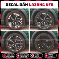 VF6 wheel stickers, decorative VF6 wheel decals create accents