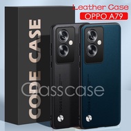 For Oppo A79 5G Casing For Oppo A18 A38 A78 A79 OppoA79 A 79 4G 5G 2023 Plain Skin Leather Phone Cas