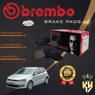 BREMBO BRAKE PAD VOLKSWAGEN POLO 1.2 TSI 2010, POLO 1.4 2006, GOLF GTI 1.6 TSI, JETTA (P85041) (P85020)