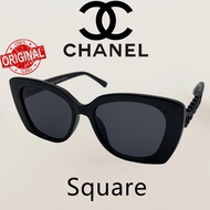 【100%  Original】Kacamata Hitam CHANEL PERSEGI Sunglasses Square CH6047 Kacamata Anti uv Untuk Polish