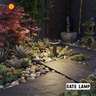 Modern Gate Lamp (Round / Square) 12W | LED Lawn Lamp | Lampu Pagar