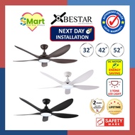Bestar Wind DC Motor Ceiling Fan with 3 Tone LED Light & Remote Control