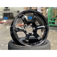 New 18x9J AOW TE37 Rim (set of 4) Black 6x139.7 for Ranger Raptor Triton Hilux FJ