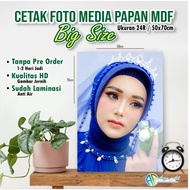 LARGE PHOTO PRINTING + MDF WOODEN FRAME Size 24R/ 50x70cm (HD QUALITY)