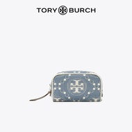 TORY BURCH T MONOGRAM กระเป๋าแต่งหน้าเดนิม 145755
