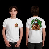 Unisex New KING OF STREETS Design Dabble Side Print T-Shirt Pure Cotton Round Neck Short Sleeve Tee 