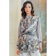 Benang Jarum x Raisa Wonderful Harmony Wrap Shirt Grey size S Benang