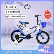 LUANDA Bike For Kids Children's Bicycle Pedal Bicycle 14 inch 3-7 Years Old Auxiliary Wheels