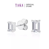TAKA Jewellery Lab Grown Diamond Earrings 10K Emerald Cut