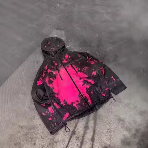2025 latest model! Temperature-sensitive color-changing windproof and waterproof jacket, bright powd