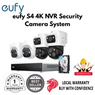 eufy S4 4K NVR Security Camera System, PoE Wired, 2 PTZ Cams, 360° Color Night Vision, 24/7, 2TB HDD
