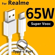 Realme Type C data cable 65w 6.5A super fast charging Super Dart Vooc RealMe 6 7 8 9pro 9i 10 X50 GT