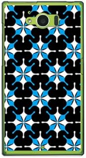 SECOND SKIN MHAK SUN, Black x Blue (Clear), for AQUOS SERIE SHV32/au ASHV32-PCCL-298-Y375