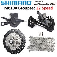 SHIMANO DEORE M6100 1x12 Speed derailleur Groupset MTB Mountain Bike M6100 shift lever Rear Derailleur Sunshine Cassette