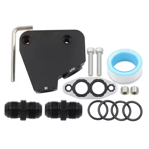 M46K-For GM LS Series(2005- 2019) Engine Oil Cooler Adapter Kit For Corvettes C5, C6 C7-LS1, LS2 LS3