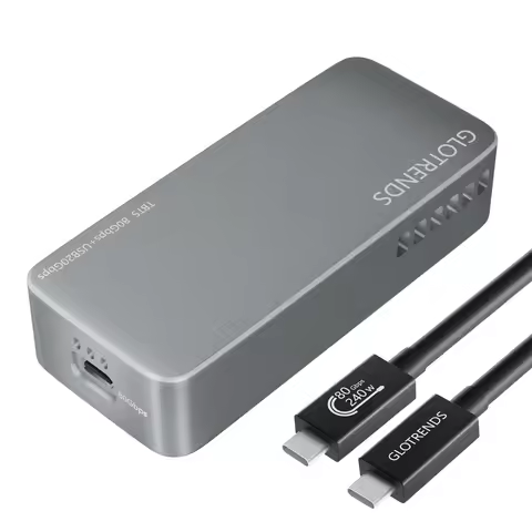 80Gbps M.2 NVMe SSD Enclosure, Compatible with Thunderbolt 5/4/3/USB4 and USB 3.2(20Gbps)/3.1/3.0/2.