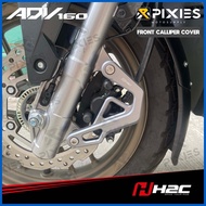 ┛ ▥ ✎ H2C FRONT CALIPER COVER for HONDA ADV 160 / PCX 160