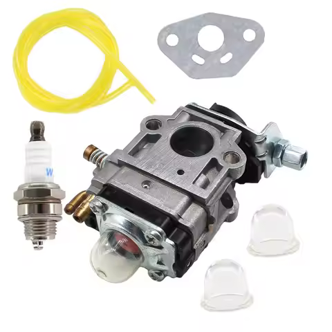 Carburetor Kit 10mm Compatible with For 1E34F 1E36F TU26 TL26 Brush Cutter 26cc 33cc for Efficient P