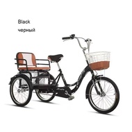 20inch three wheel bicycle for elderly people threewheel human-powered riding tricycle with people pedicab
