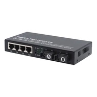 Gigabit Ethernet Fiber Switch SC Singlemode 20KM 2 SC Fiber 4 RJ45 Port 100/1000M Fiber Optical Medi