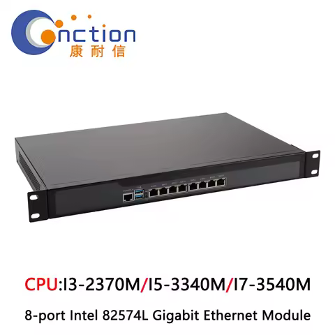 CncTion 1U Firewall Appliance 8xGbE I3-2350M i5-3340m i7-3540m 8xGbE AES-NI pfSense OPNsense