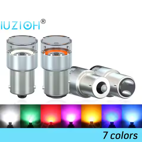 IUZIOH 2PCS Car Light 12V 24V 1156 1157 Brake Reverse BAY15D BA15S P21W R5W P21/5W Led Bulb Rear Fog