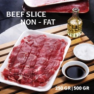 AUS Beef Slice Non Fat / Daging Sapi Slice Shortplate Lowfat 250 500gr - 500 gram