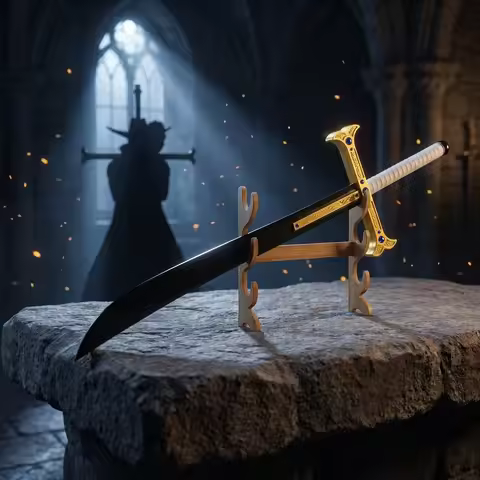 One Piece 43in 110cm Long 43in Style Plastic Anime Blade Katana Sword Schwert Safe Unsharpened Colle