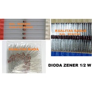 Diode Zener 1/2W 13v 15v 16v 18v 20v 22v 24v BZX 55C13 55C15 55C16 55C18 55C20 55C22 55C24 MTZJ 15B-