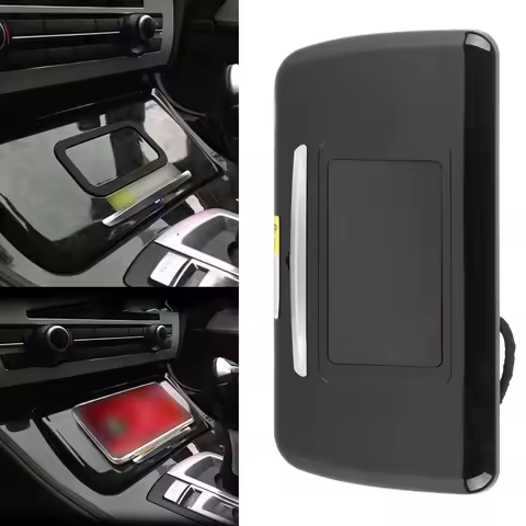 15W Wireless Car Charger 2‑in‑1 Phone Holder Replacement for 5 Series F10 / F11 / F18 2011‑2017