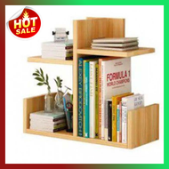 Sturdy Wooden Table Top Book Rack Book Shelf - afifahrivai