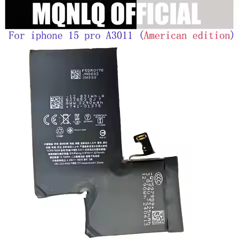 For Iphone 15 pro A3011 Battery A3121 For Iphone 15 PRO MAX Battery(American edition) Bateria