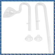 (CSID) 16 mm Aquarium Glass Inflow Outflow Lily Pipe Tube Fish Tank Aquatic Water Plant Canister Fil