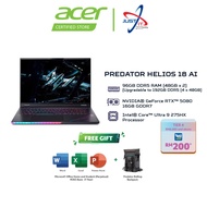 ACER PREDATOR HELIOS 18 AI PH18-73-99SQ MINI LED GAMING LAPTOP (CU9-275HX 96GD5 4TBSSD/RTX5080 16GDR
