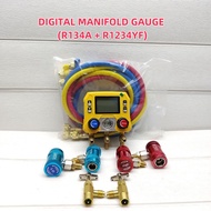 [R134A + R1234YF] Alat Pengukur Tekanan Gas Pendingin Hawa | Digital AC Manifold Gauge Set Refrigera