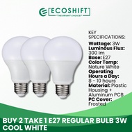 E27 Regular Bulb 3W Cool White