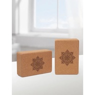 Cork Yoga Block Cork Yoga Bricks Eco-Friendly Natural Cork Block 9x6x3 Inch Non Slip Cork Block Yoga