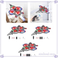 [SimhoabeMY] Foam Remote Control Airplane with Colorful LED Lights and Spray Helicopter RC Plane Fig