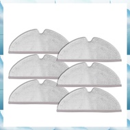 (WJRN) 6Pcs Mop Cloths Replacement for S5 Max S6 Pure S6 Max S5 S51 S50 S55 E25 E35 Robot Vacuum Cle