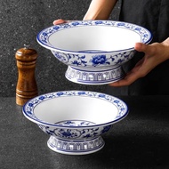 Pickled Cabbage Fish Big Pot Bowl Soup Pot Big Soup Bowl Ramen Bowl Big Bowl Soup Powder Bowl Blue W