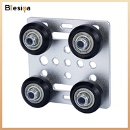 Blesiya Linear Motion V-Slot Gantry Plate with Wheels Low Friction V-Slot Gantry Plate Rigid Hardwar