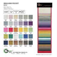 [1] HOLLAND VELVET H212 FASHION NON TOXIC SOFA FABRIC