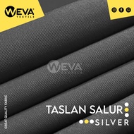 Taslan Fabric Material Silver Stripes Waterproof Jacket Fabric Weva Textile