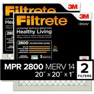 Filtrete 20x20x1 Air Filter, MPR 2800, MERV 14, Healthy Living Ultrafine Particle Reduction 3-Month 