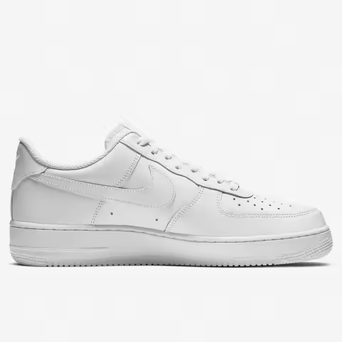 Nike Air Force 107 Classic Leather Low-Top Sneakers For Men In Pure White CW2288-111 Non-slip And Du