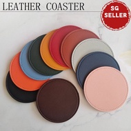 Premium PU Leather Coaster Coffee Glass Cup Coaster plain coaster alas cowan cup mat holder coaster