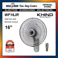 KHIND 16" Wall Fan with Remote Control WF16RJ / 16 Inci Kipas Dinding Kawalan Jauh WF16RJ